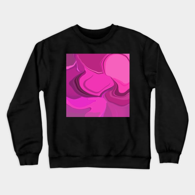 Pink magenta abstract II Crewneck Sweatshirt by CreaKat